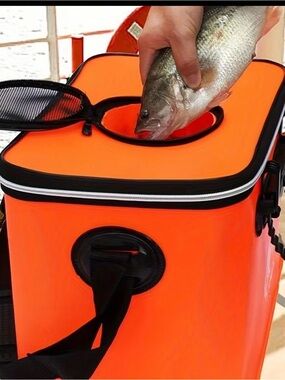 Orange Fish Carry Bag with Top Access